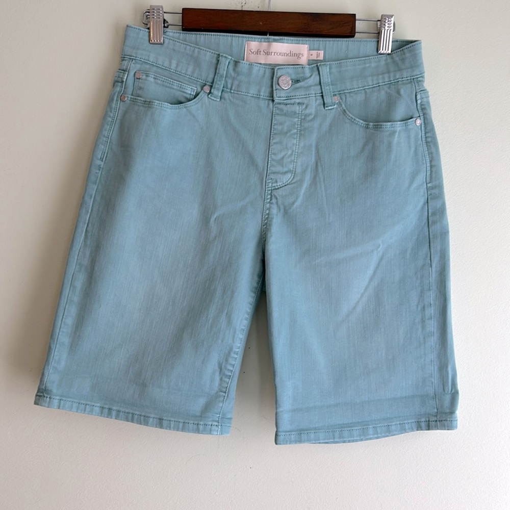 Soft Surroundings Ultimate Pull On Relaxed Denim Shorts